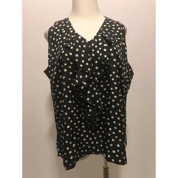 Size 24W‎ Black Print Casual Top - Picture 1 of 3